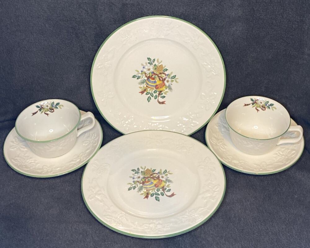 MIKASA “Holiday season” DB901 Plate , cup & Saucer. 2 Sets